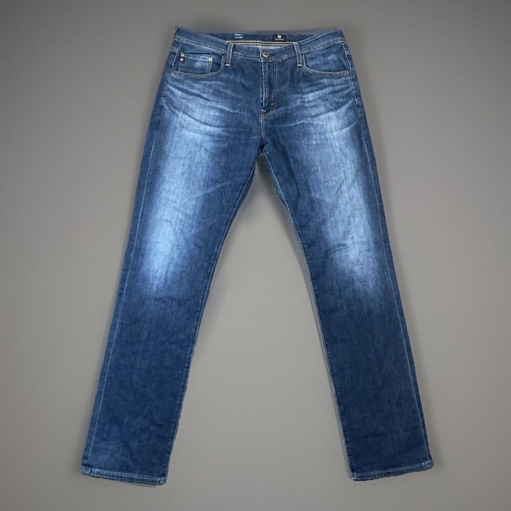 Adriano Goldshmeid Everett Slim Straight 36x34 Denim Jeans